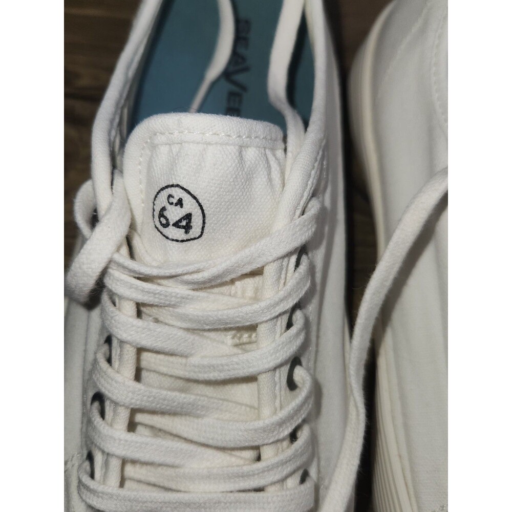 SeaVees Monterey Platform Sneakers, White Canvas; Women's Size 10 - Picture 10 of 16